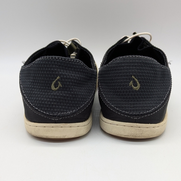 Olukai Nohea Moku Grey Mesh Boat Shoe 8 - Picture 4 of 9